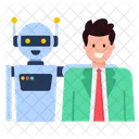 Happy Robot Robot Friend Bot Icon