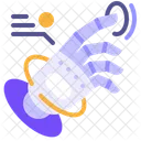 Flat Edited Robot Hand Icon