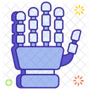 Exoskeleton Robot Hand Wired Gloves Icon