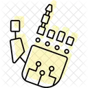 Robot Hand Color Shadow Thinline Icon Icon