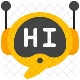 Robot Hi Message  Icon