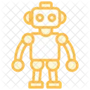 Robot Duotone Line Icon Icon