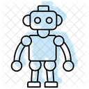 Robot Color Shadow Thinline Icon Icon