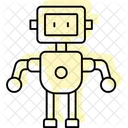 Robot Color Shadow Thinline Icon Icon