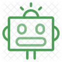 Robot Head Machine Icon