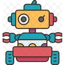 Robot Learning Machine Icône