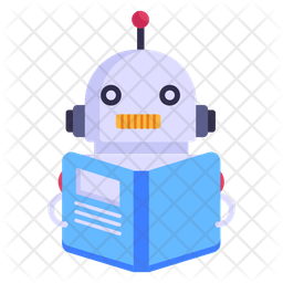 Robot Learning Icon - Download in Flat Style