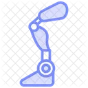 Robot Leg Duotone Line Icon Icon