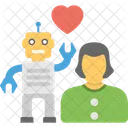Robot Love Robotic Icon