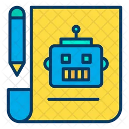 Robot making planing  Icon