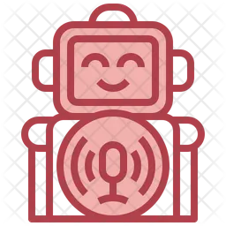 Robot Mic  Icon