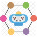 Robotic Network Artificial Icon