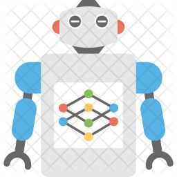 Robot Network Icon - Download In Flat Style