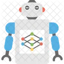 Robot Network Artificial Icon