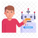 Robot Operator Icon