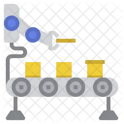 Robot Packing Icon - Download in Flat Style