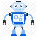 Robot Processing Bionic Man Humanoid Icon