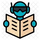 Reading Artificial Intelligence Ai Robot Icon