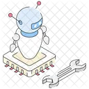 Robot Repair Maintenance Bot Icon