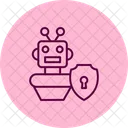 Robot Security Pentaglow Icon