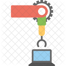 Robot Software Development Icon - Download in Flat Style