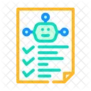 Robot Task List Icon