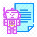 Robot Text  Icon