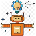 Robot Thinking Thinking Ai Icon