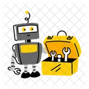 Robot Tools Maintenance Repairing Icon