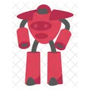 Cute Toys Sticker Robot Futuristic Icon