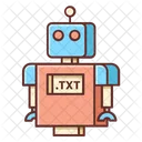 Texto Del Robot Robot Robo Icono