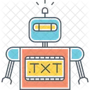 Texto Del Robot Icono