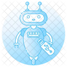 Robot Usb  Icon