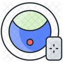 Robot Vaccum Cleaner Fastener Satellite Dish Icon