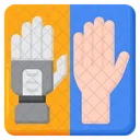 Robot Vs Human Hand Human Hand Robot Icon