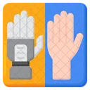 Robot Vs Mano Humana Mano Humana Robot Icono