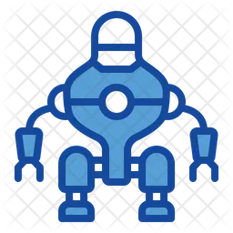 Robot With Legs  Icon