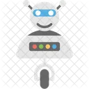 Robot With Wheel Icon