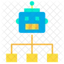 Robot Working Distribution Icon