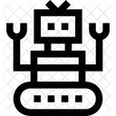 Roboter Wechselstrom Audiobuchse Symbol