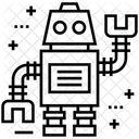 Roboter Android Bionischer Mann Symbol