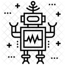Roboter Android Bionischer Mann Symbol