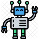 Exoskelett Roboter Maschine Symbol