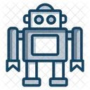 Roboter Android Bionischer Mann Symbol