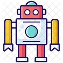 Roboter KI Bionischer Mann Symbol