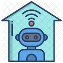 Roboter Zuhause Kunstlich Symbol