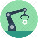 Roboter Arm Industrie Symbol