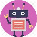 Roboter Maschine Software Symbol