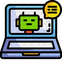 Roboter Chatbot Zukunft Symbol