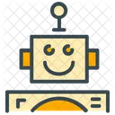Freundlich Roboter Zukunft Symbol